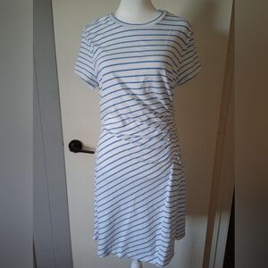 Universal Threads Blue and White Striped T-shirt Dress Size Medium NWT